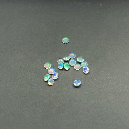 3mm Natural Ethiopian Opal Faceted Round Gemstone Grade: Aaa