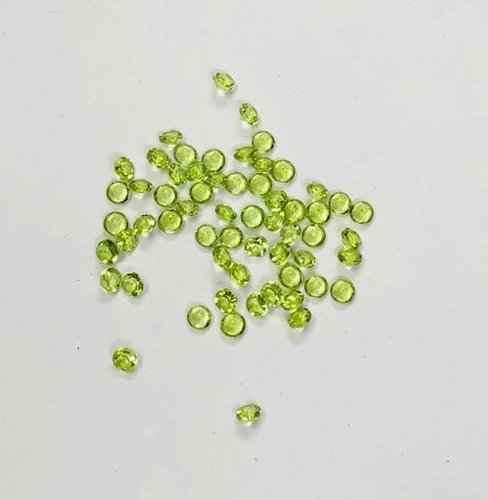 2mm Natural Peridot Faceted Round Gemstone