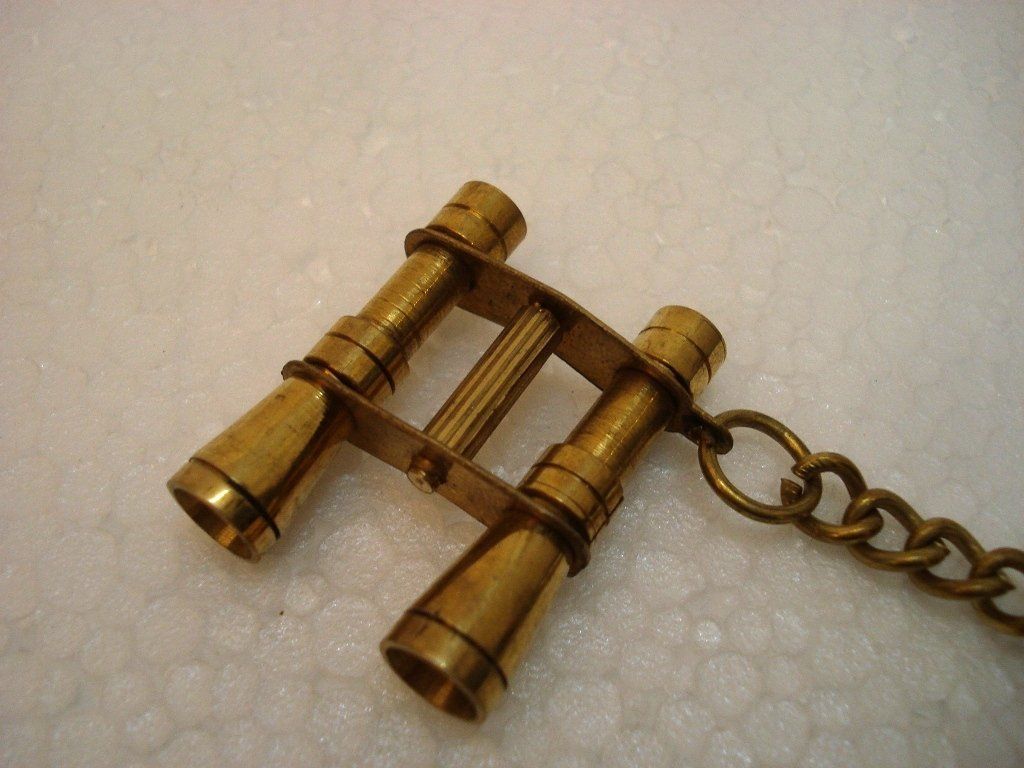 Brass Binocular Key Chain