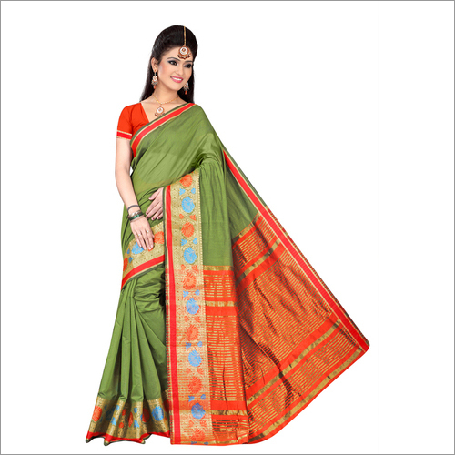 Women's Jacquard Work Silk Saree