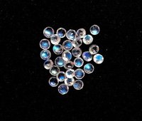 2mm Natural Rainbow Moonstone Faceted Round Gemstone