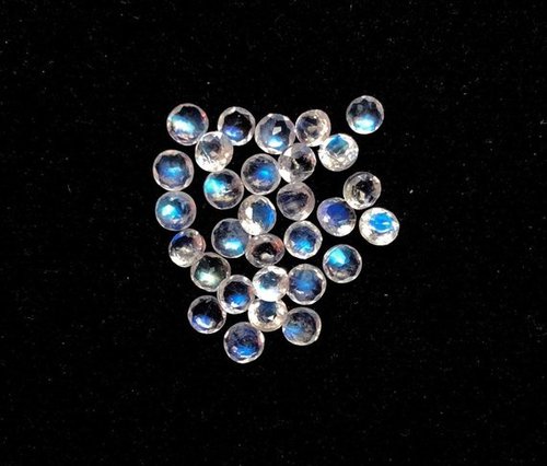 2.5mm Natural Rainbow Moonstone Faceted Round Gemstone