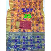 Multicolor Women's Ikkat Work Saree