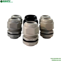 Conduit Cable Gland Plain Screwed Adaptor Nylon Flexible Cable Gland 20mm 50mm