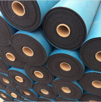 Recycled Rubber Noise Reduction Floor - Recycled Rubber, 3-12mm Thickness, 1.22m Wide, Black | Impact Resistant, Anti-Fatigue, Noise Reduction, Easy Installation, Temperature Insulation