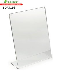 Acrylic Display Stand Tent Card Holder, A4 Portrait Size (premium Quality) - Color: Transparent