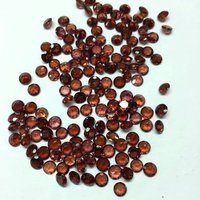 2.5mm Natural Red Garnet Faceted Round Gemstone