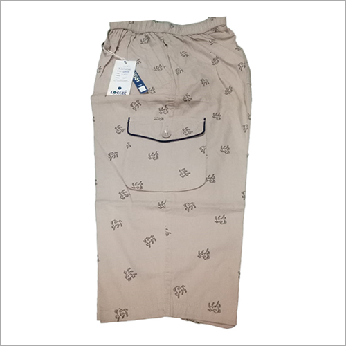 Washable Mens Cotton Printed Capri