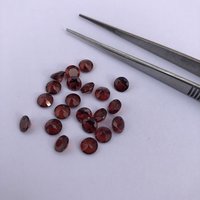 3.5mm Natural Red Garnet Faceted Round Gemstone
