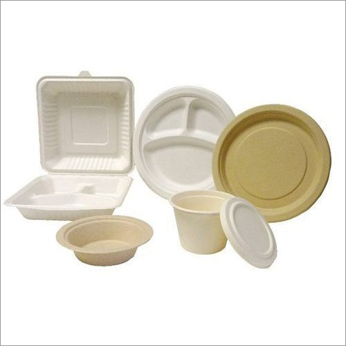 Plain Disposable Crockery Set