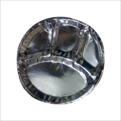 Plain Silver Paper Disposable Plate
