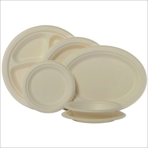 White Plain Disposable Thermocol Plate