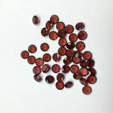 4mm Natural Red Garnet Faceted Round Gemstone