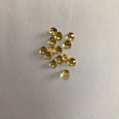 2mm Natural Citrine Faceted Round Gemstone