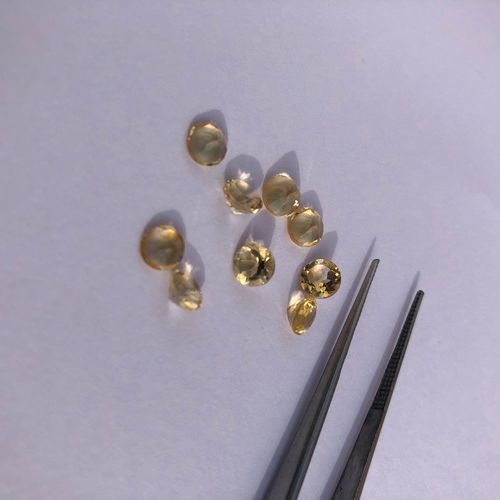 5mm Natural Citrine Faceted Round Gemstone