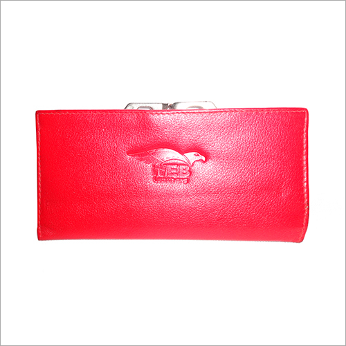 Pink Leather Clutch