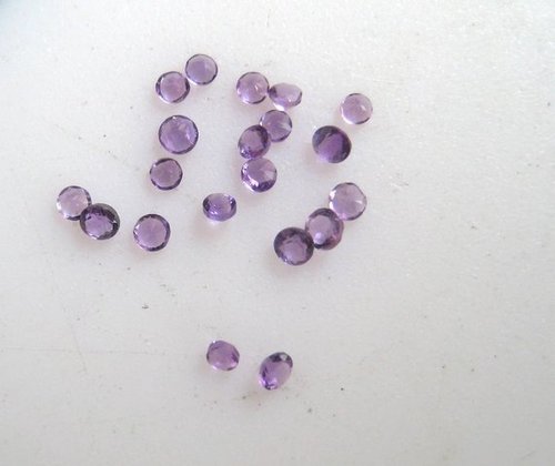 2mm Natural Amethyst Faceted Round Gemstone