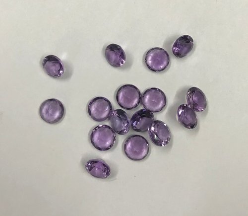 3mm Natural Amethyst Faceted Round Gemstone