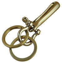 Metal Brass Fish-hook Keychain