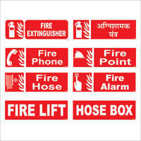 Fire Safety Signage - Durable Grade Raw Material , Modern Technology Compliance With Market Standards