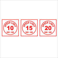 Speed Limit Roadway Signages