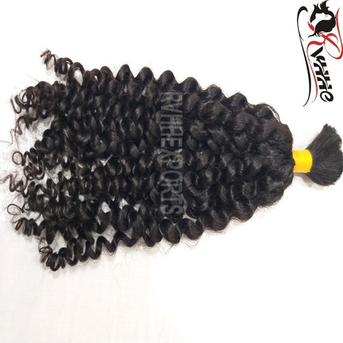 Natural Indian Remy Curly Bulk Human Hair