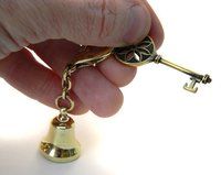 Bronze Bell keychain