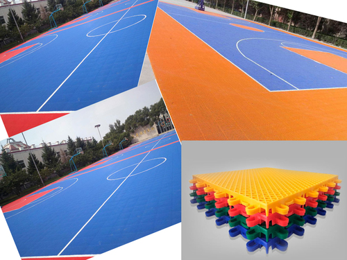 Easy Install Outdoor Pp Interlocking Tiles Basketball Court Flooring