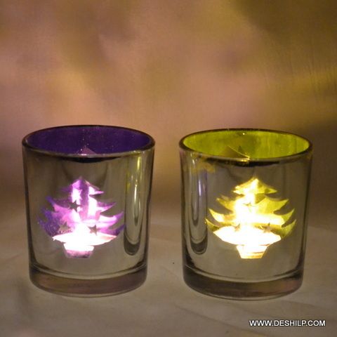 T LIGHT CANDLE WITH DECOR FINISH