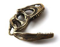 Allosaurus skull keychain