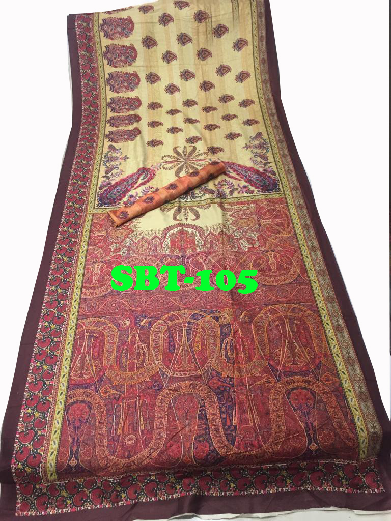 Digital Printed Silk Saree
