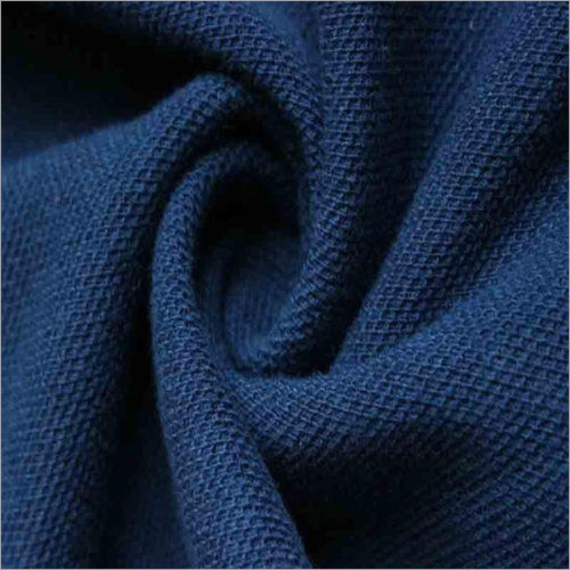 Loop Knit Fleece Fabric - 38-72 Inch Width, Blue Color, Plain Pattern | Ideal for Scarves, Sweaters, and Woolen Pants
