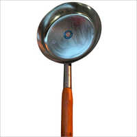 Cast Iron Frying Pan - 10 Inches Silver | Even Heat Distribution, Wooden Handle, Easy To Clean, 2.5 Lbs