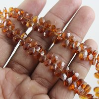 Hessonite Garnet Pears Beads