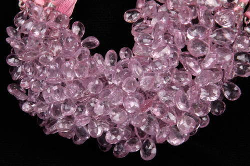 Pink Topaz Pears Beads By K. C. INTERNATIONAL