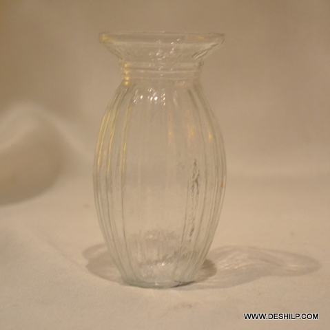 Clear Glass Small Flower Vase