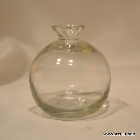 Bowl Shape Glass Flower Vase