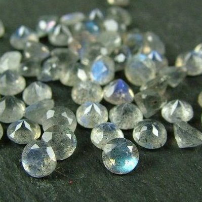 2mm Natural Labradorite Faceted Round Gemstone