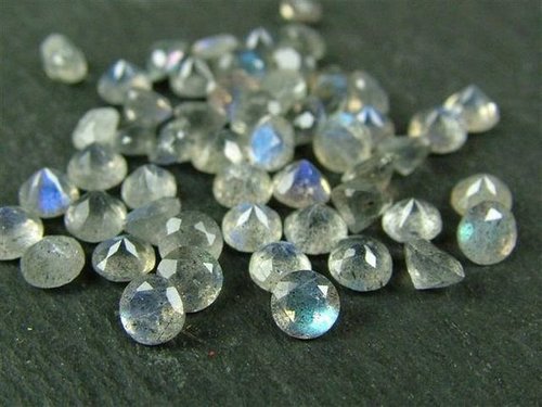 3mm Natural Labradorite Faceted Round Gemstone