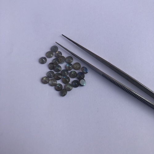 4mm Natural Labradorite Faceted Round Gemstones