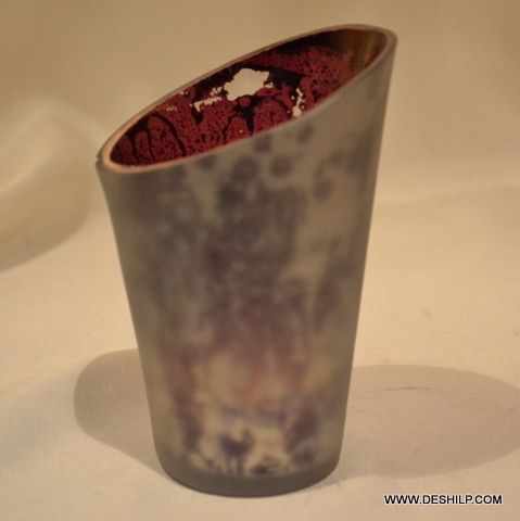 Unique Shape Silver Candle Holder