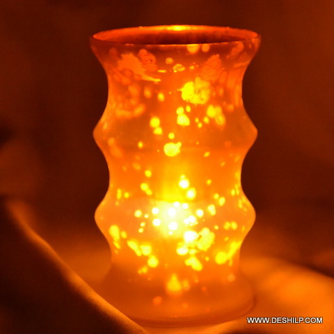 Ring Shape Glass Decor Candle