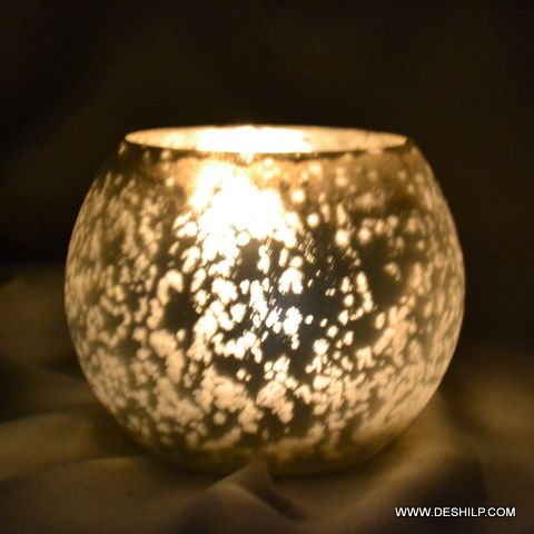 Bowl Shape Glass Candle Holder