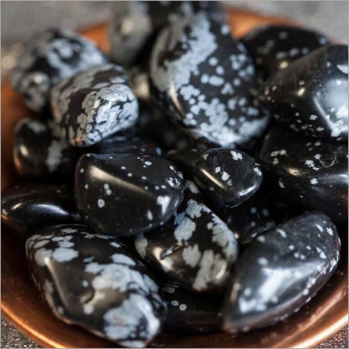 Smoky Snowflakes Obsidian