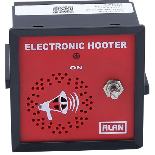 Electronic Alarm Hooter - Color: Red
