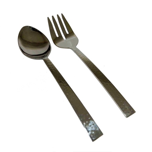 Hammered Sheet Flatware Salad Set