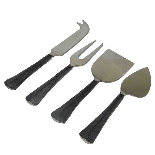 Silver Black Ridge Flatware Cheese Set