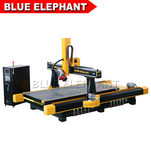 1637 Atc 4 Aixs Wood Processing Cnc Router With Hsd Air Cooling Spindle, Dimension(L*W*H): 1600*3700*600Mm Millimeter (Mm)