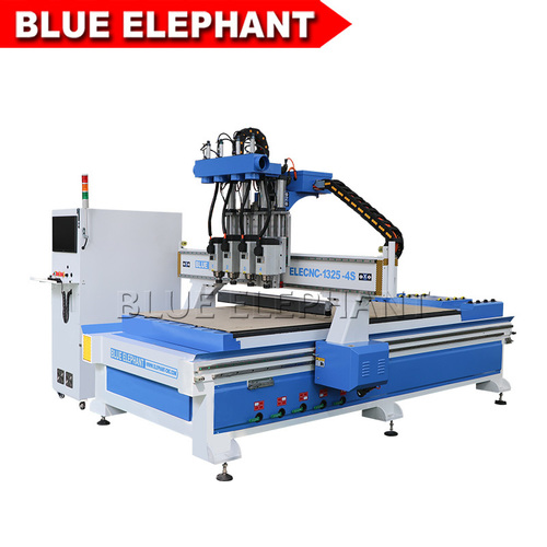 Jinan New Stype Elecnc 1325 Wood Cnc Router With 4 Spindles Dimension(L*W*H): 1300*2500*200Mm Millimeter (Mm)