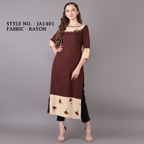 Straight Rayon Kurti